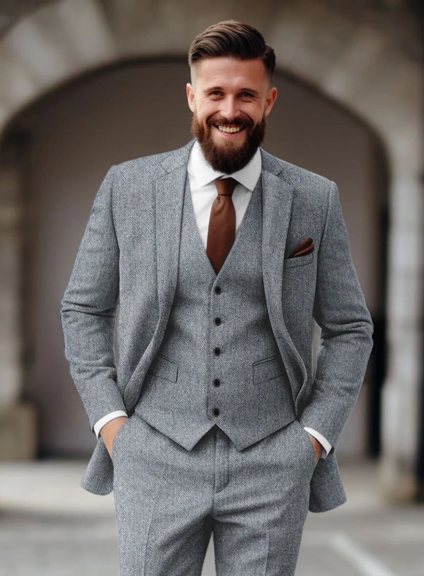 Light Blue Denim Tweed Jacket - Image 2