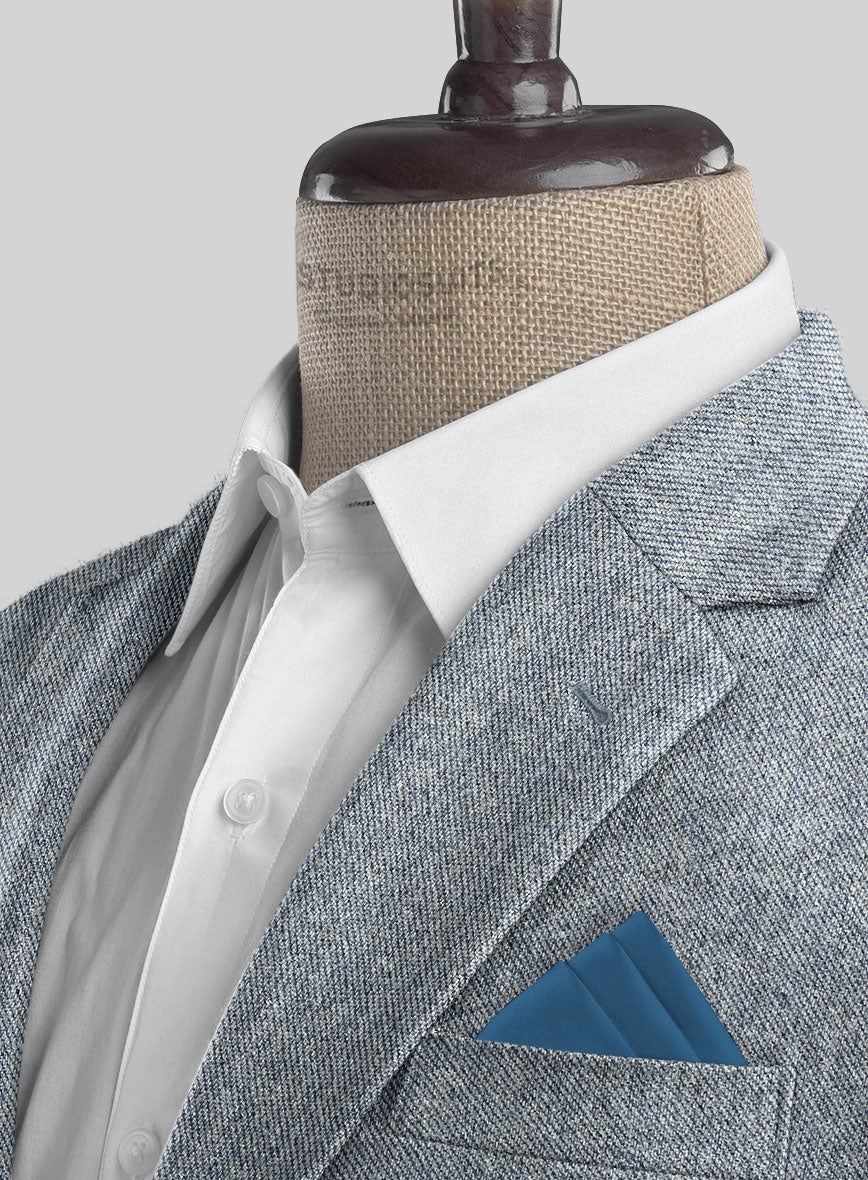 Light Blue Denim Tweed Suit - Image 4