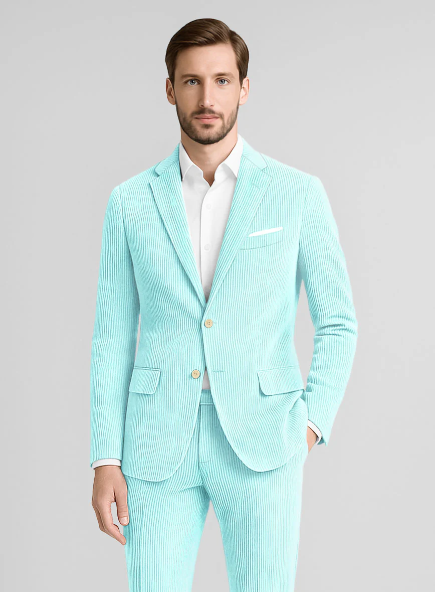 Light Blue Corduroy Jacket - Image 2
