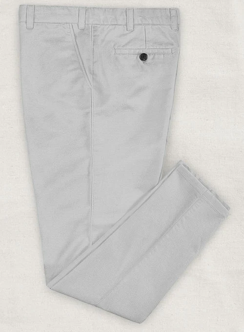 Washed Light Gray Chinos - Image 3
