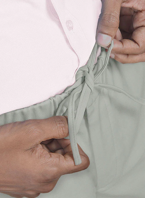 Easy Pants Light Gray Cotton Canvas - Image 6