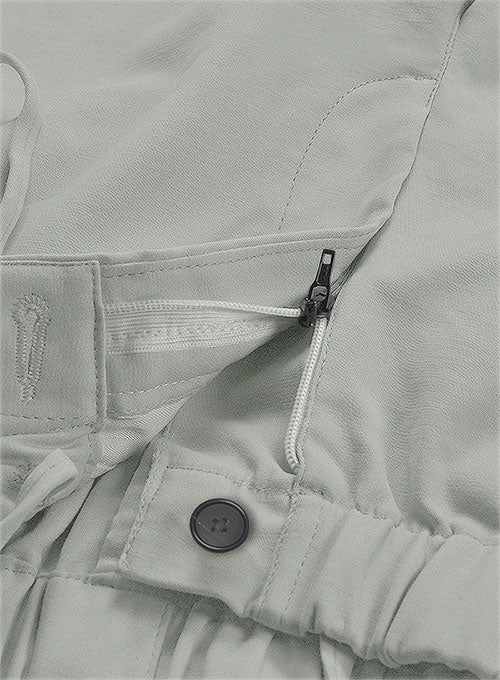 Easy Pants Light Gray Cotton Canvas - Image 7
