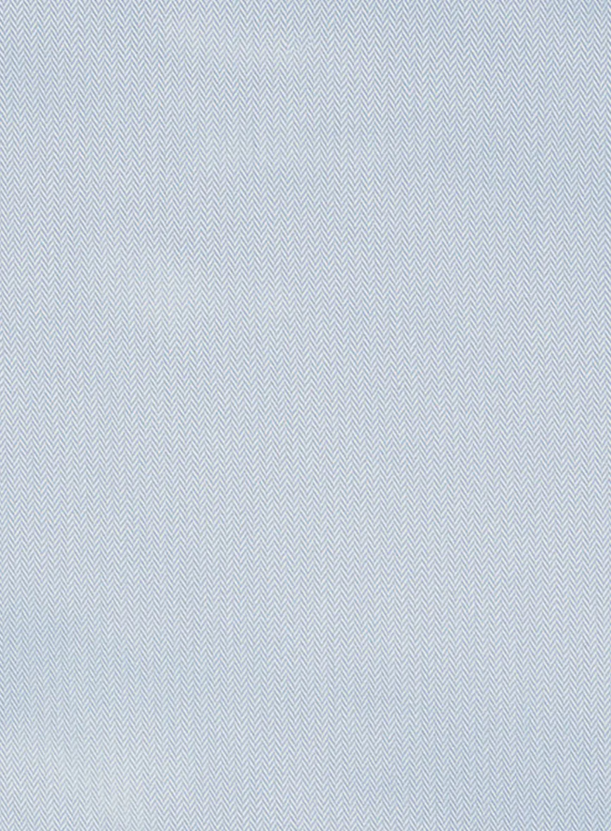 Light Gray Herringbone Cotton Shirt - Image 4