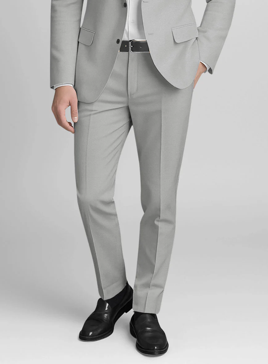 Light Gray Stretch Chino Pants - Image 2