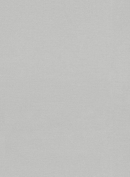 Washed Light Gray Stretch Chino Pants - Image 4