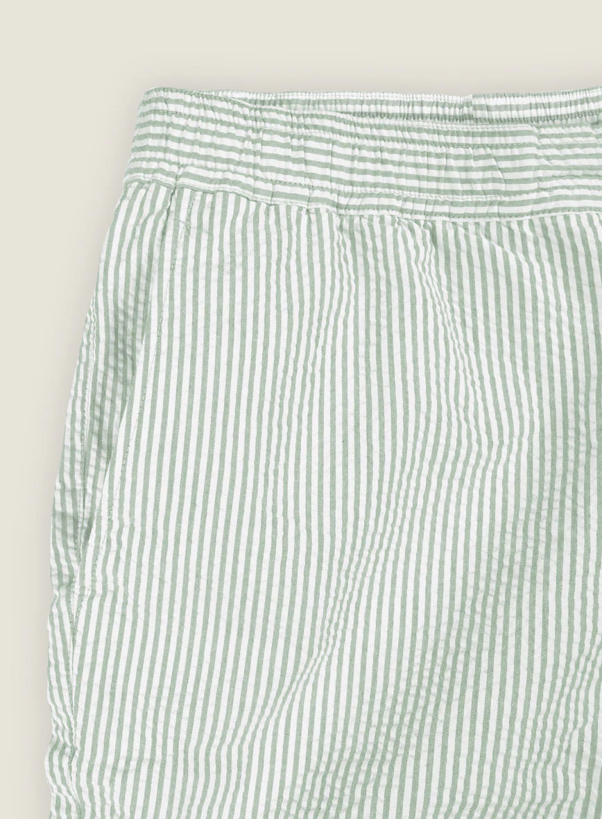 Light Green Seersucker Shorts - Image 4