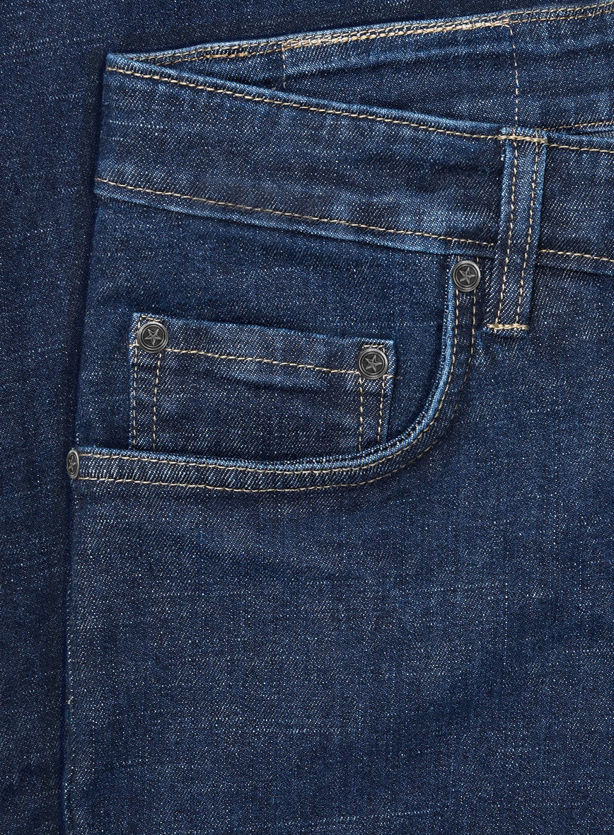 Light Indigo Stretch Denim Jeans - Image 3