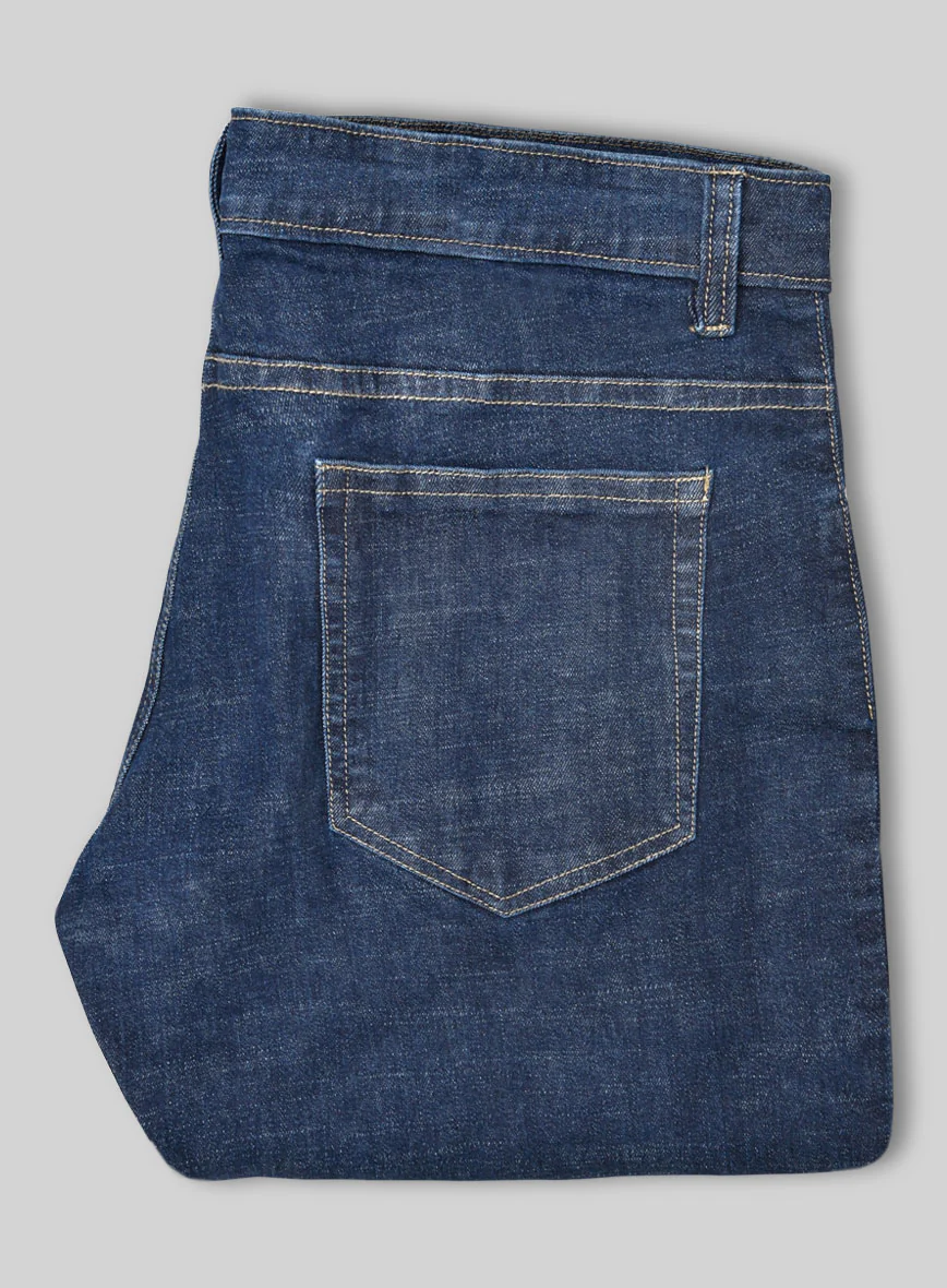 Light Indigo Stretch Denim Jeans - Image 4