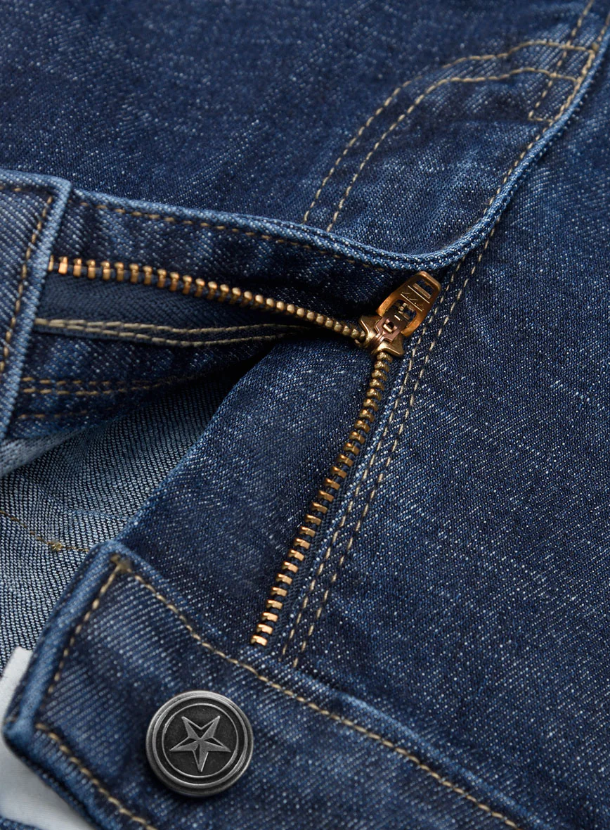Light Indigo Stretch Denim Jeans - Image 6