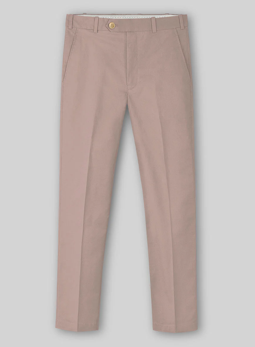 Light Mauve Stretch Chino Pants - Image 2