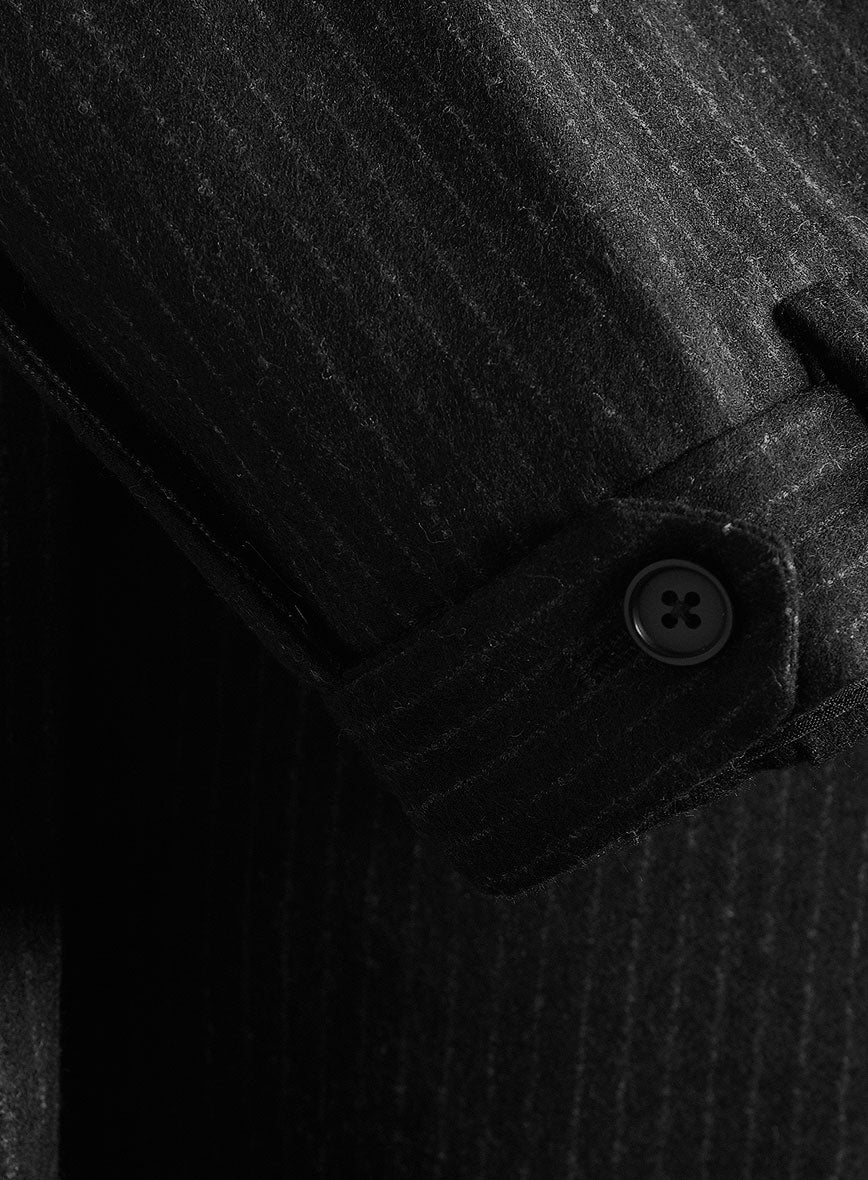 Light Weight Black Stripe Tweed 3 Piece Suit - Image 4