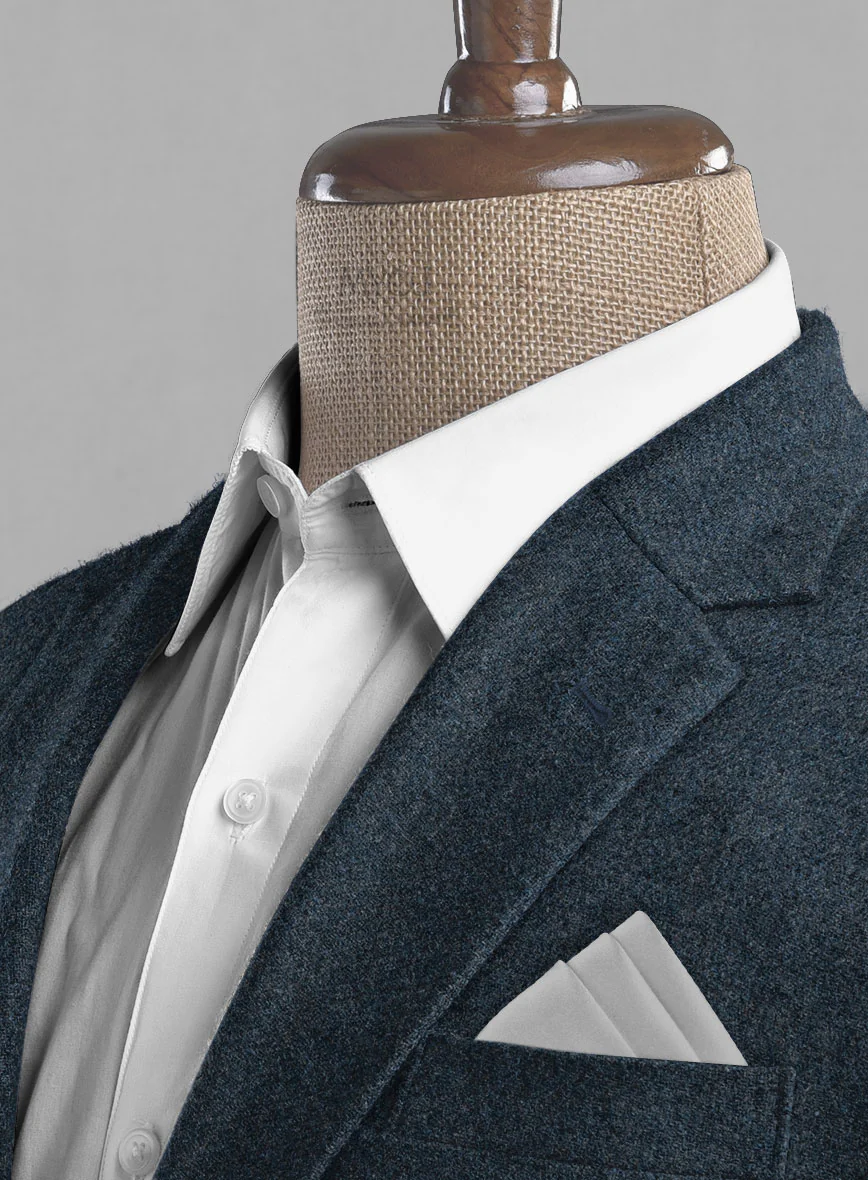 Light Weight Bond Blue Tweed Suit - Image 5