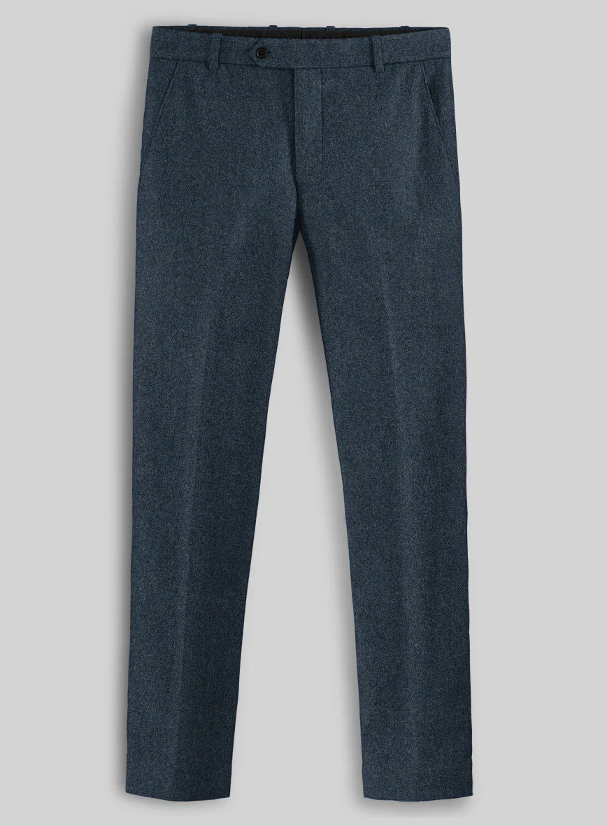Light Weight Bond Blue Tweed Suit - Image 6
