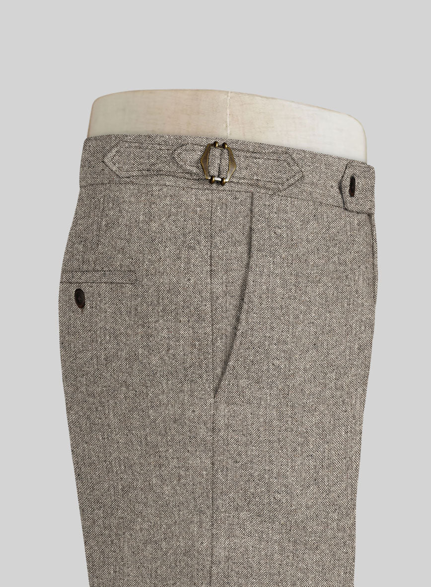 Light Weight Brown Tweed Highland Trousers - Image 3