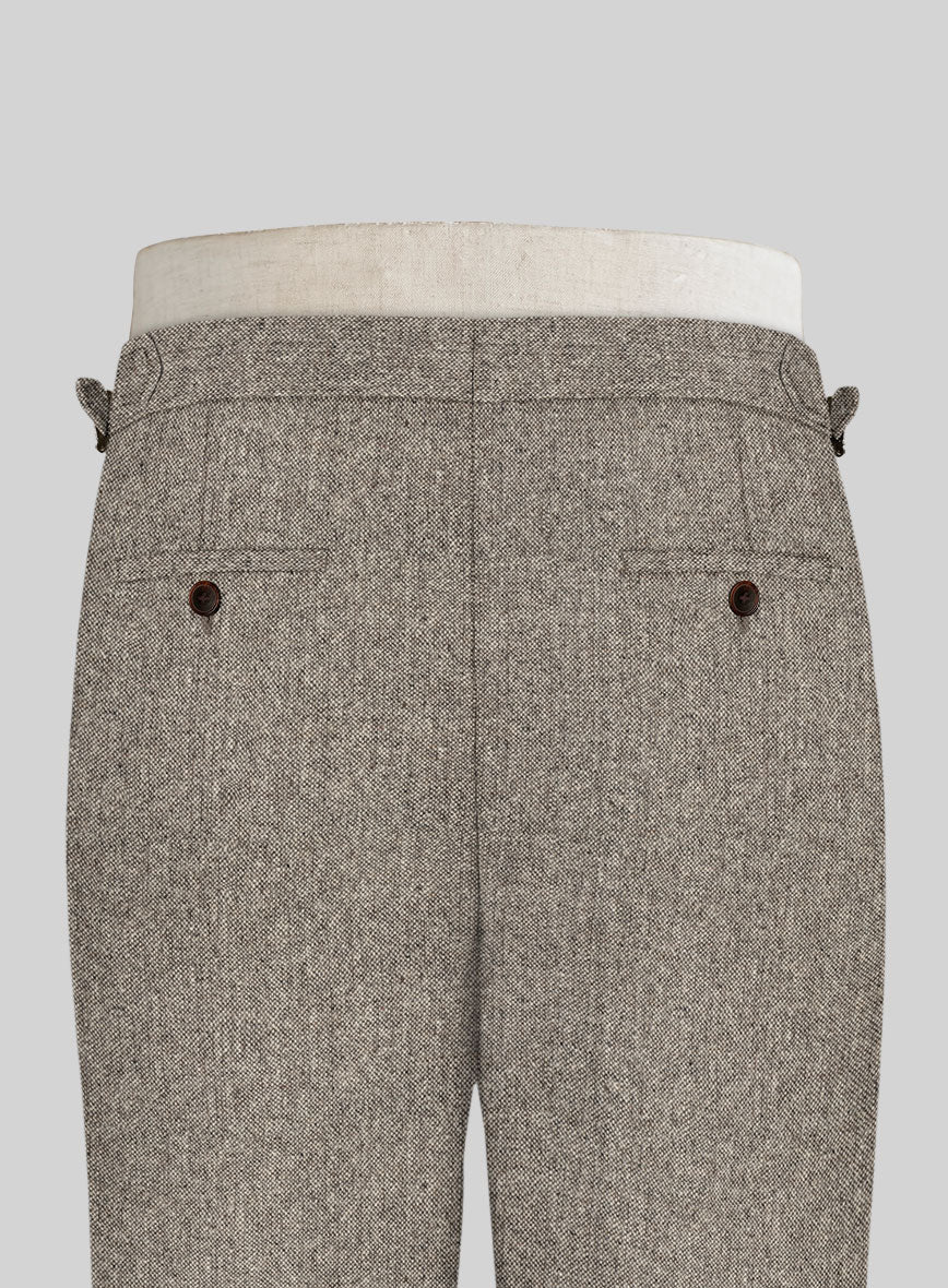 Light Weight Brown Tweed Highland Trousers - Image 4