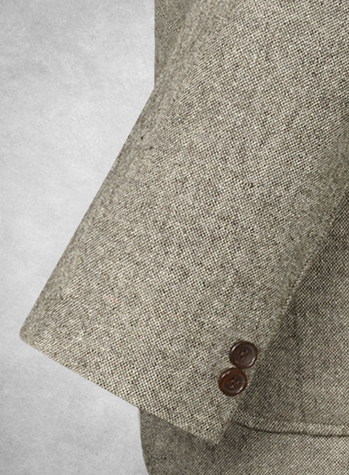 Light Weight Brown Tweed Danish Style Sports Coat - Image 4