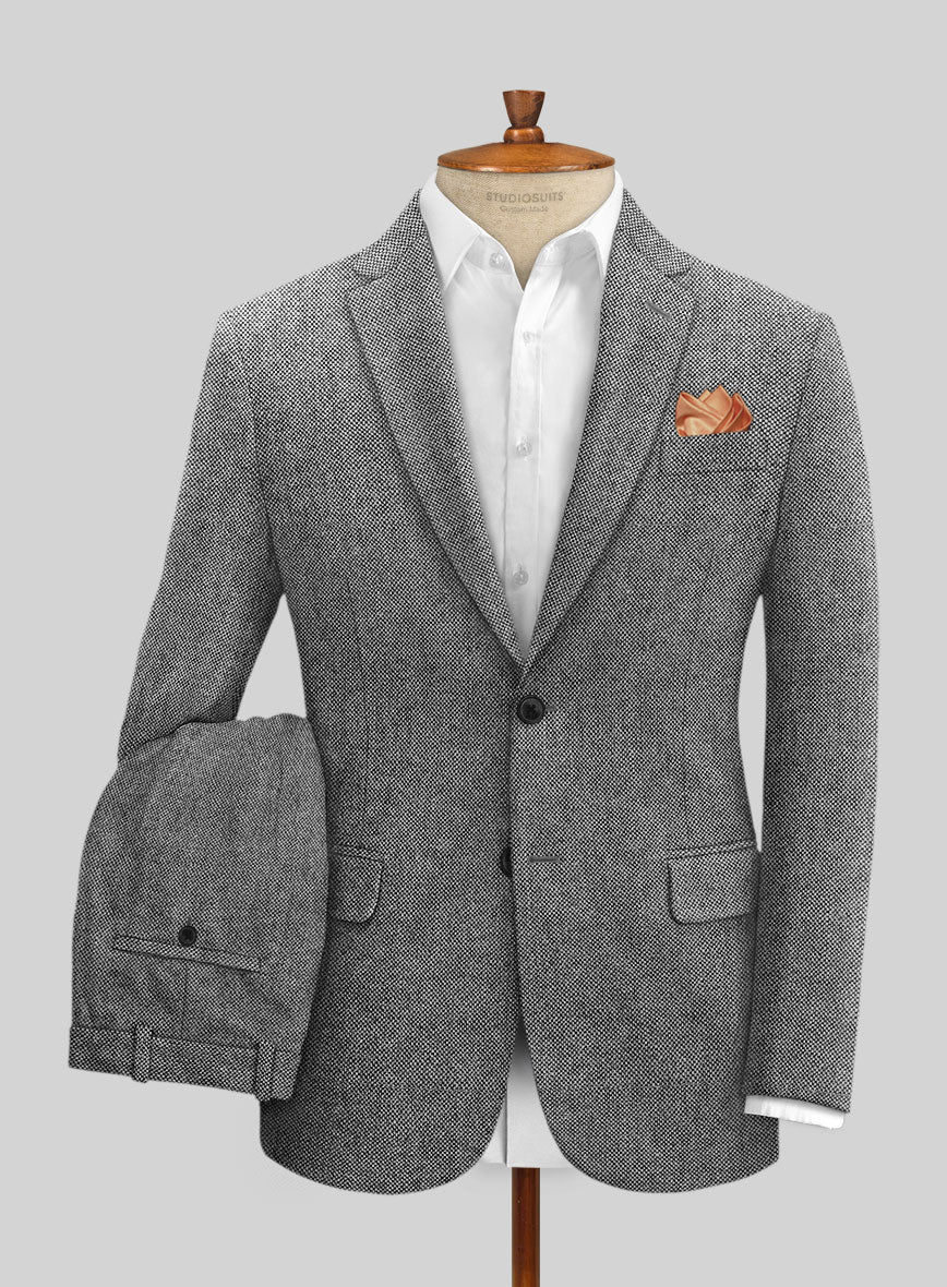 Light Weight Dark Gray Tweed Suit - Image 2