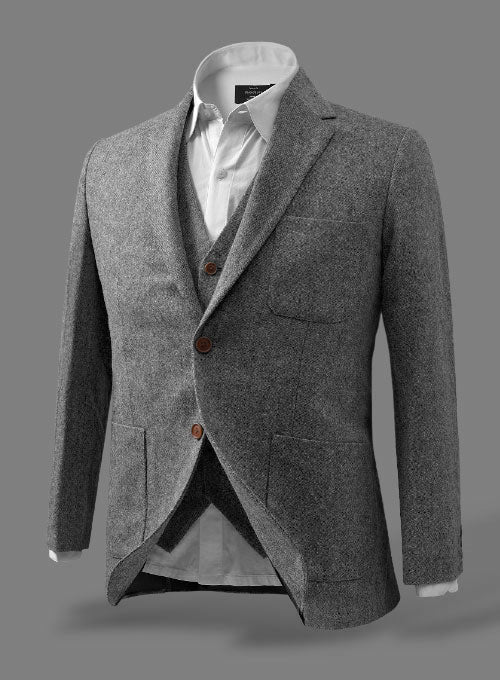Light Weight Dark Gray Tweed Suit II - Image 2