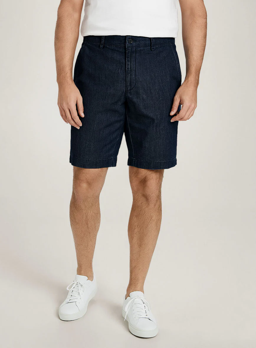 Light Weight Dark Indigo Shorts - Image 3
