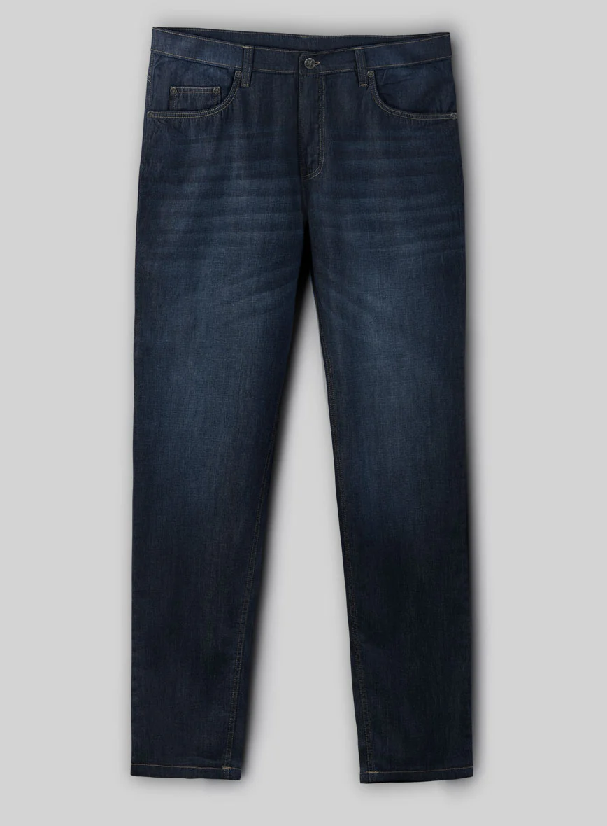 7oz Light Weight Dark Indigo Traveller Jeans - Image 3