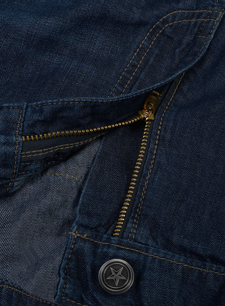 7oz Light Weight Dark Indigo Traveller Jeans - Image 5