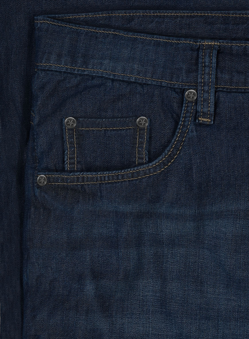 7oz Light Weight Dark Indigo Traveller Jeans - Image 7
