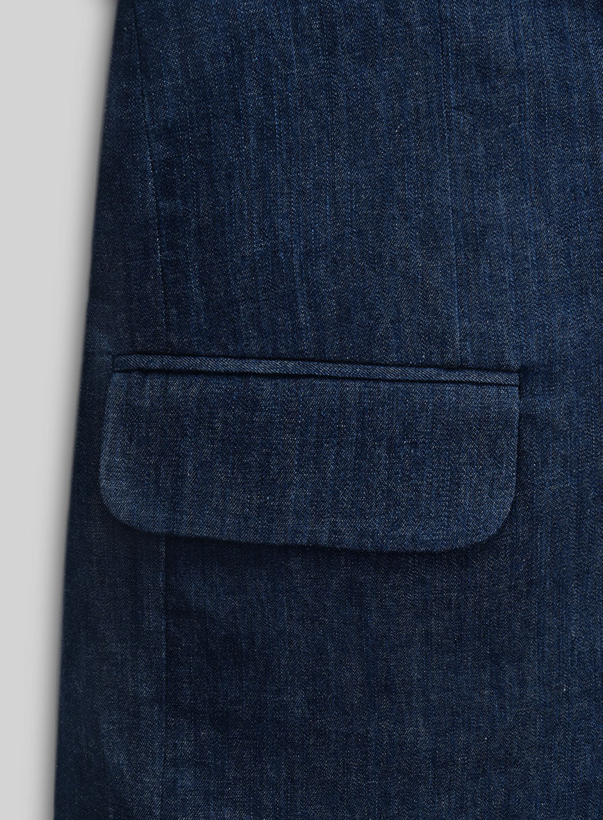 Light Weight Denim Blazer - Image 6