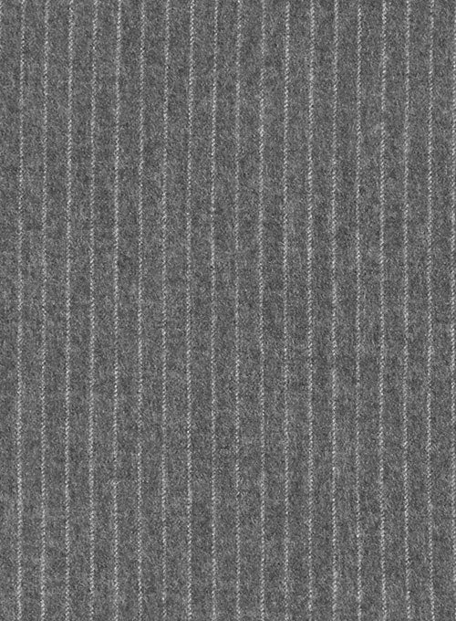 Light Weight Gray Stripe Tweed Pants - Image 2
