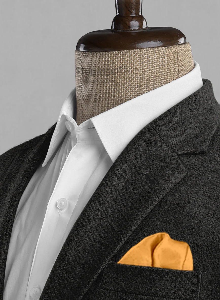 Light Weight Hamburg Charcoal Tweed Jacket - Image 3
