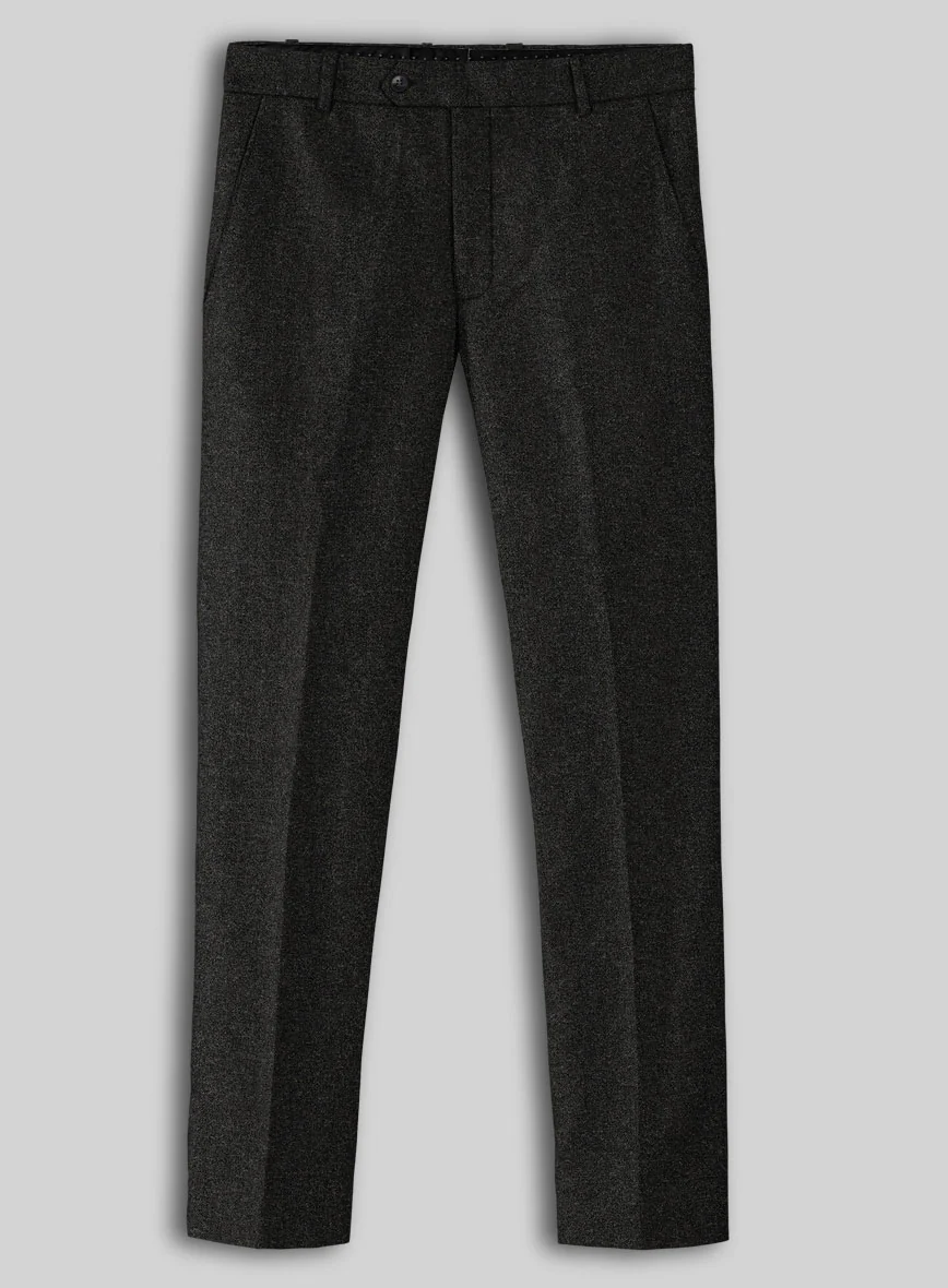 Light Weight Hamburg Charcoal Tweed Pants - Image 2