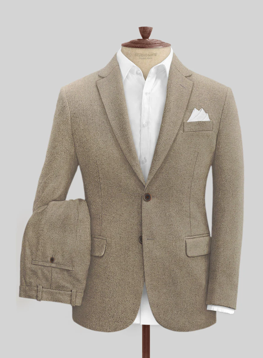 Light Weight Light Brown Tweed Suit - Image 2