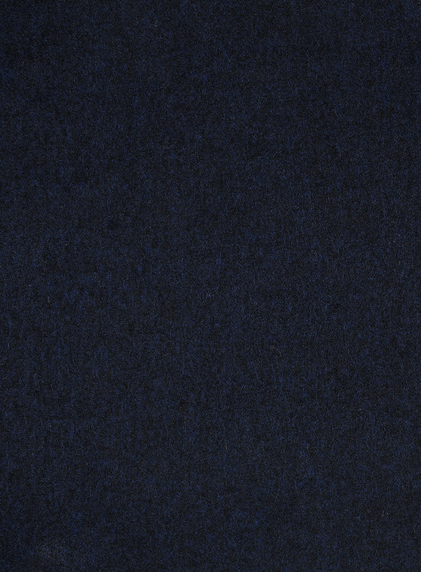 Light Weight Melange Dark Blue Highland Tweed Trousers - Image 2