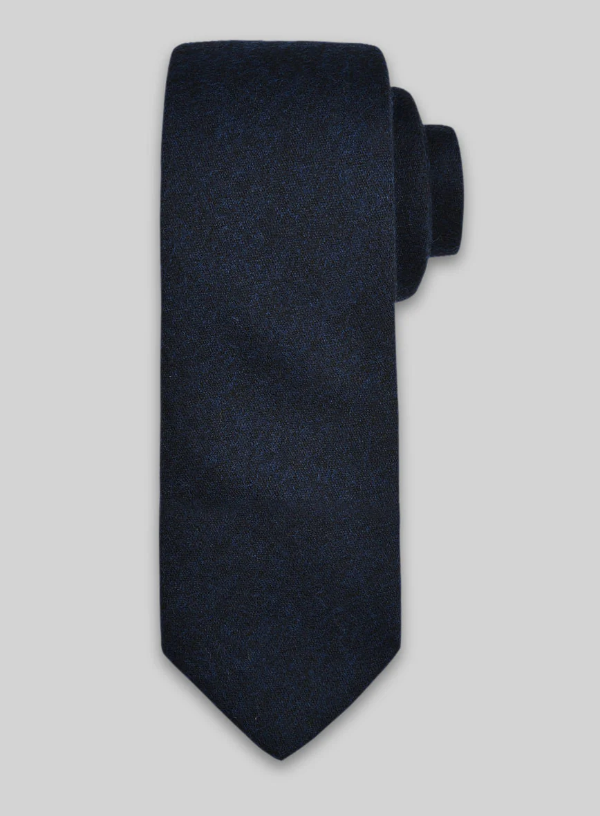 Tweed Tie - Melange Dark Blue