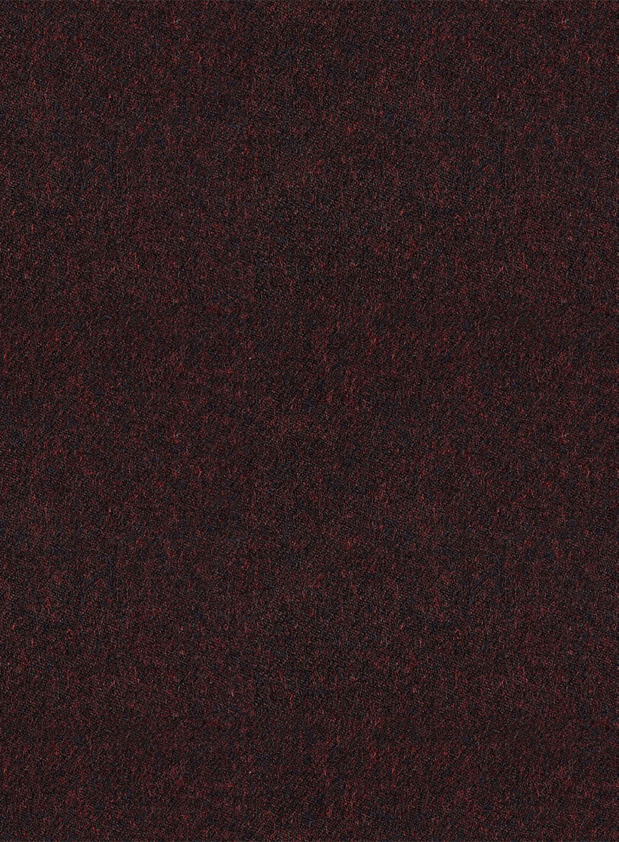 Light Weight Melange Wine Tweed Suit - Image 8