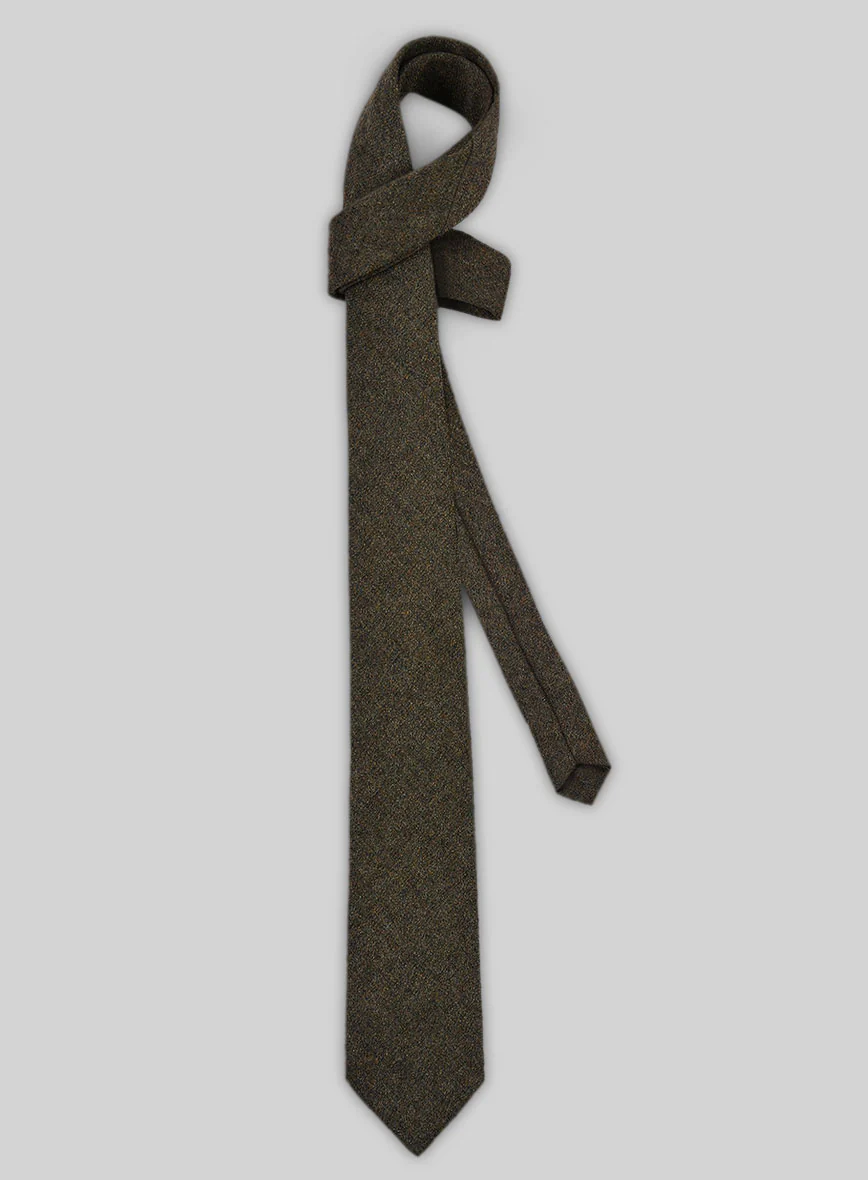 Tweed Tie - Rust Brown - Image 2