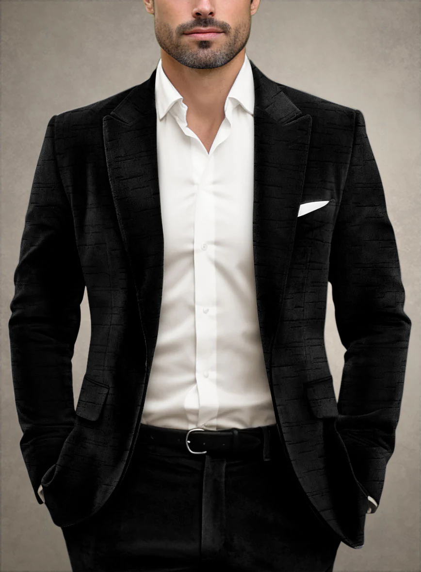Linear Velvet Blazer - Image 2