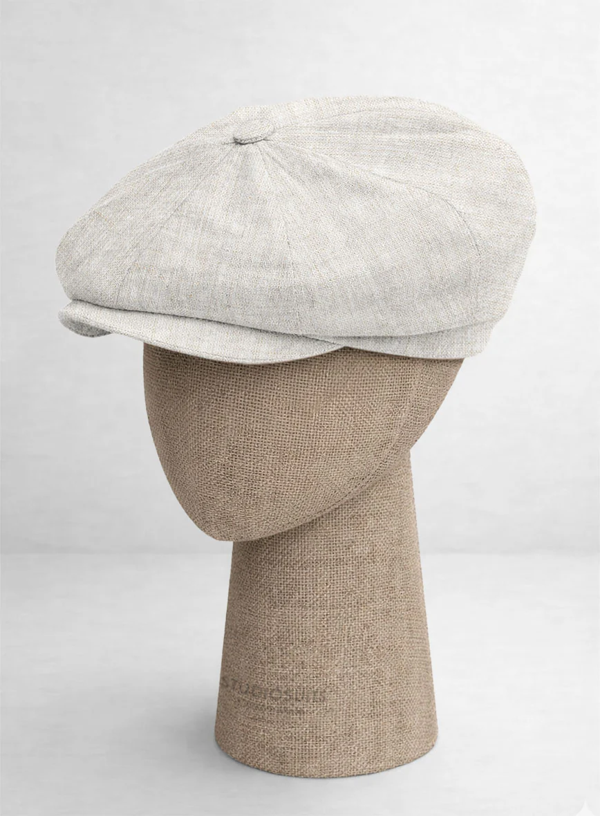 Linen Newsboy Cap - Image 3