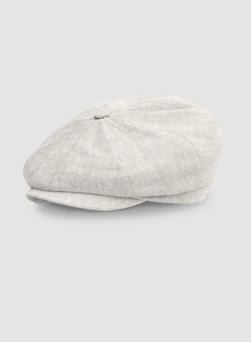 Linen Newsboy Cap - Image 4