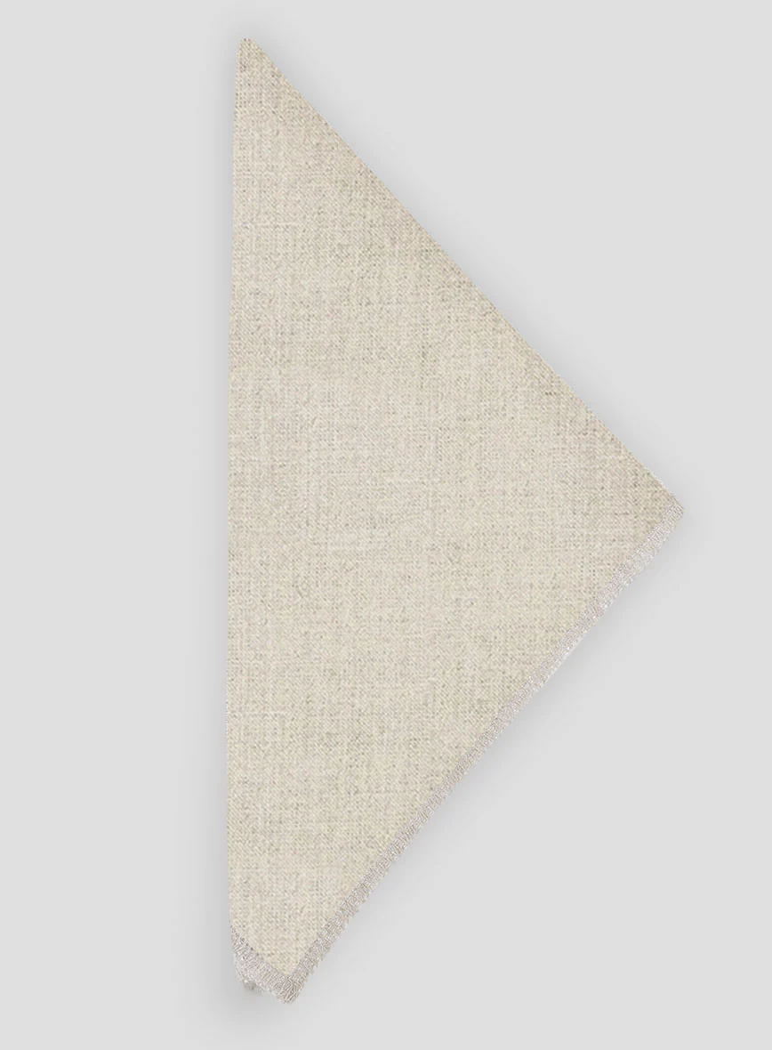 Linen Pocket Square - Barn Beige - Image 2