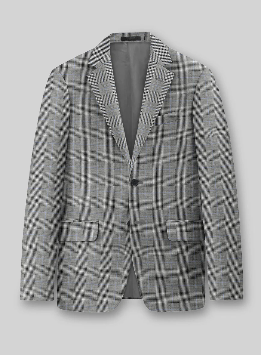 London Loom Avelio Prince of Wales Wool Suit - Image 2