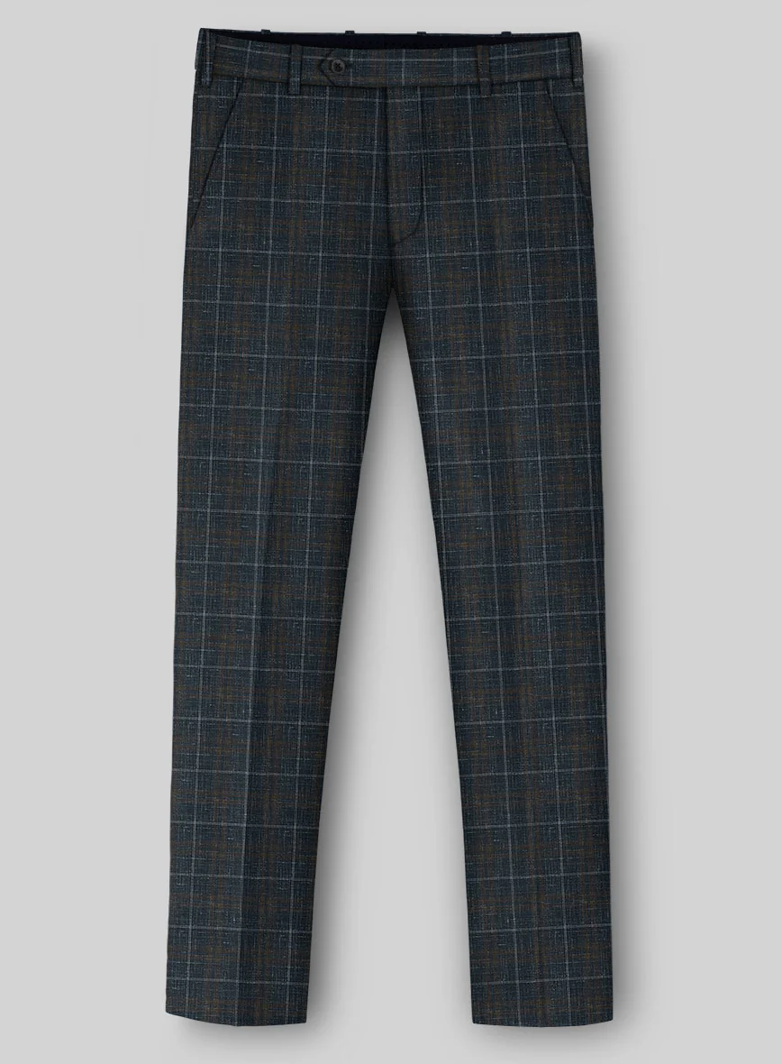 London Loom Blue Check Zervin Wool Suit - Image 4