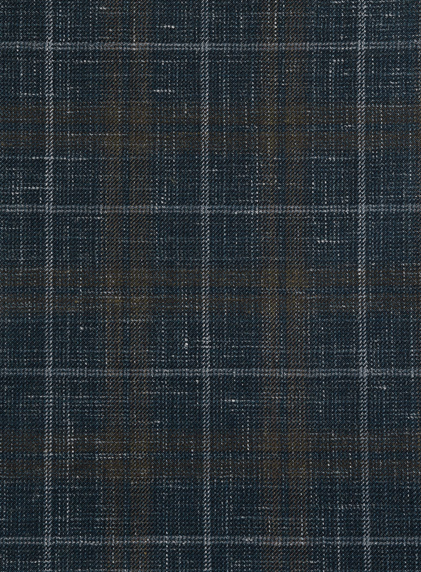London Loom Blue Check Zervin Wool Suit - Image 6