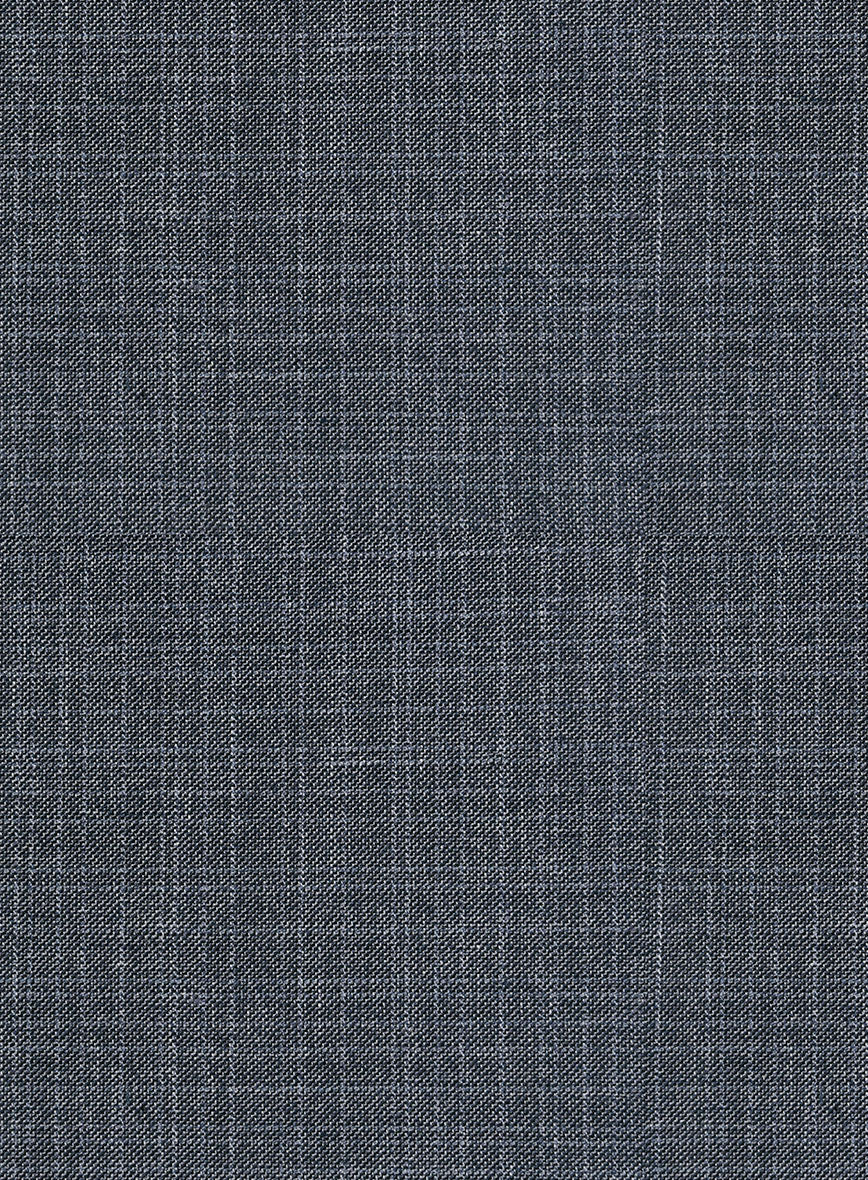 London Loom Blue Eufemia Wool Silk Linen Suit - Image 8