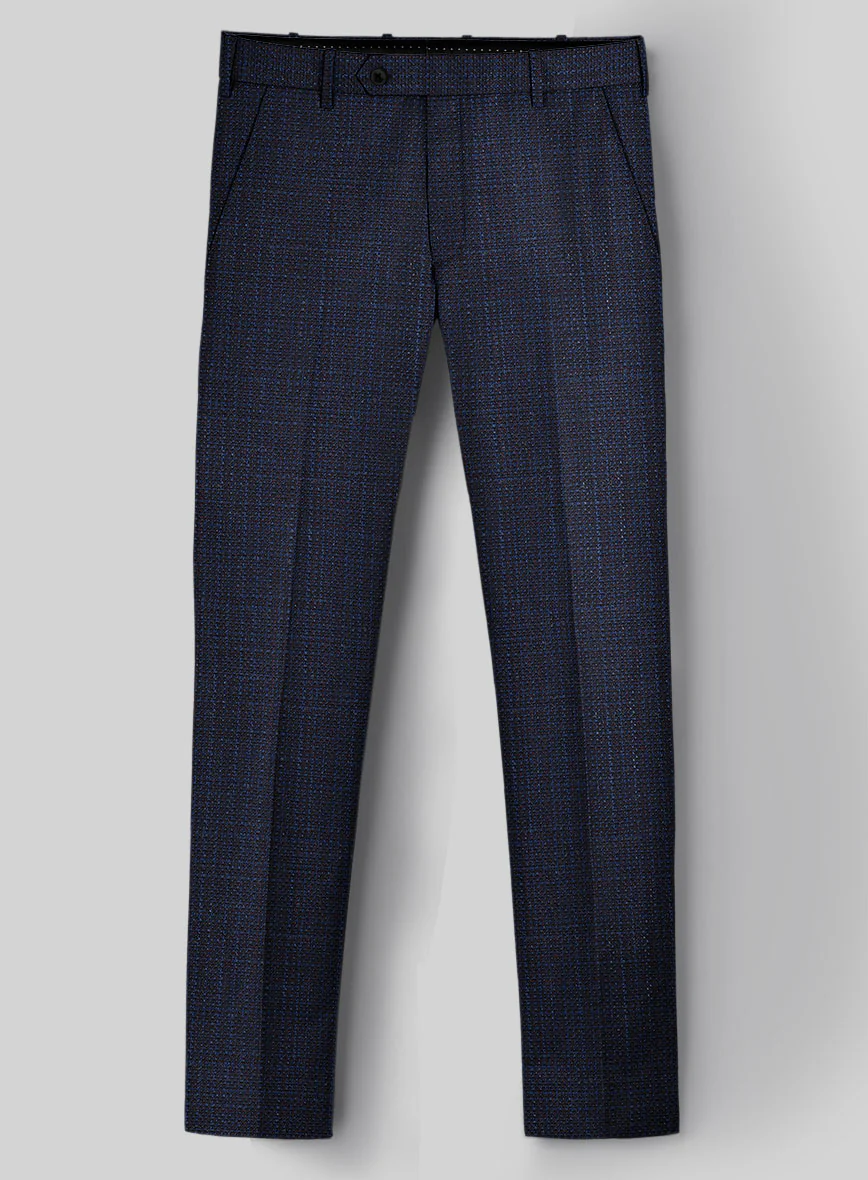 London Loom Blue Ilaria Wool Silk Linen Suit - Image 6
