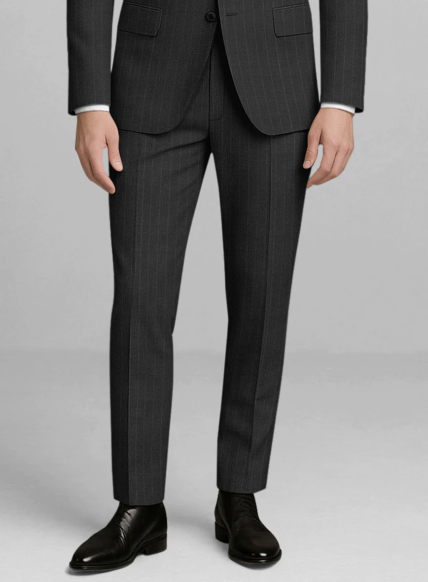 London Loom Caelro Stripe Wool Pants - Image 2