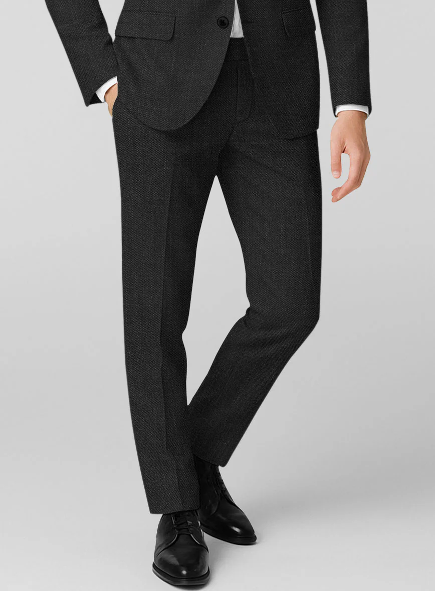 London Loom Corvello Black Wool Pants - Image 2