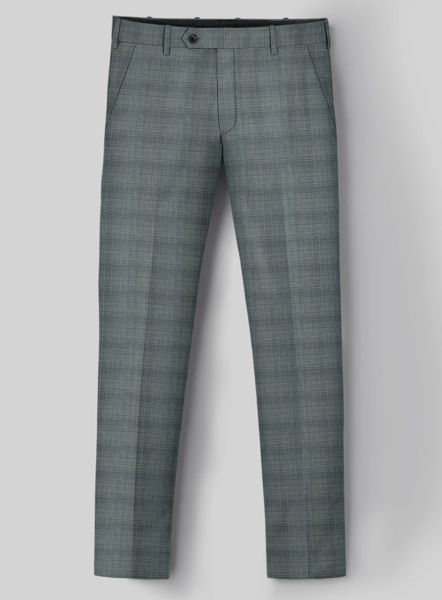 London Loom Gray Blue Bruna Wool Silk Linen Suit - Image 6