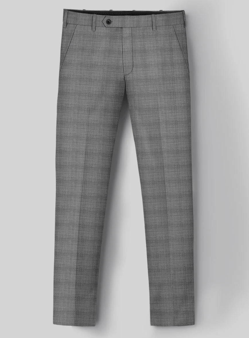 London Loom Gray Bruna Wool Silk Linen Suit - Image 6