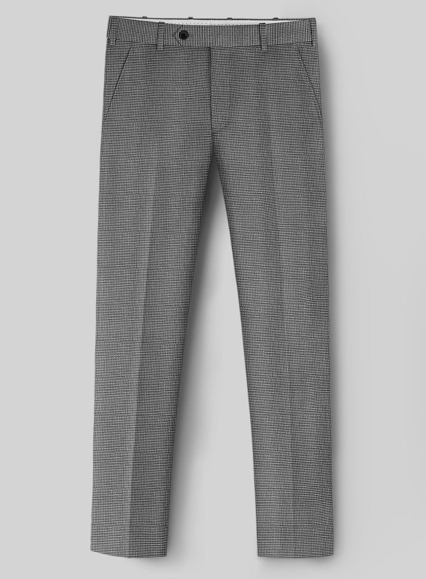 London Loom Gray Nailhead Wool Silk Linen Suit - Image 6