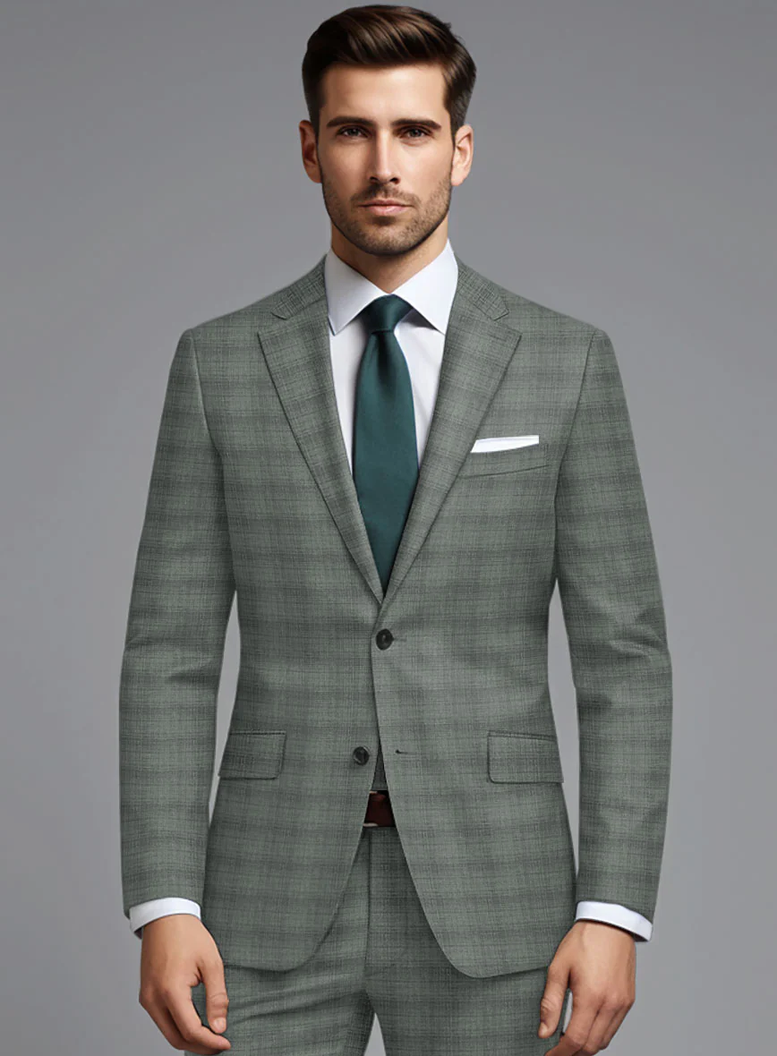 London Loom Green Bruna Wool Silk Linen Jacket - Image 2
